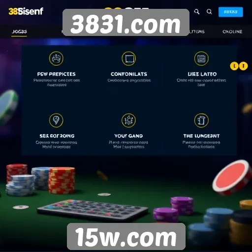 Recursos e funcionalidades do site 3831.com